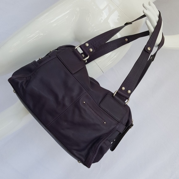 Makowsky Plush Purple Handbag - Picture 2 of 8